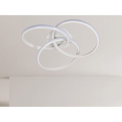 Светодиодный потолочный светильник с регулированием яркости LED/70W/230V 3000-6500K белый + дистанционное управление