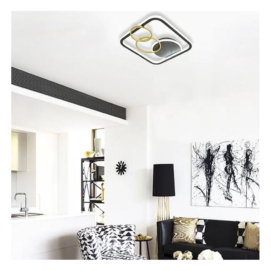 Светодиодный потолочный светильник с регулированием яркости LED/70W/230V 3000-6500K + дистанционное управление