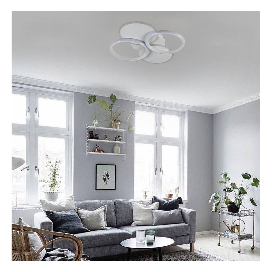 Светодиодный потолочный светильник с регулированием яркости LED/70W/230V 3000-6500K + дистанционное управление