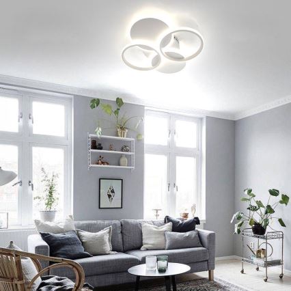 Светодиодный потолочный светильник с регулированием яркости LED/70W/230V 3000-6500K + дистанционное управление