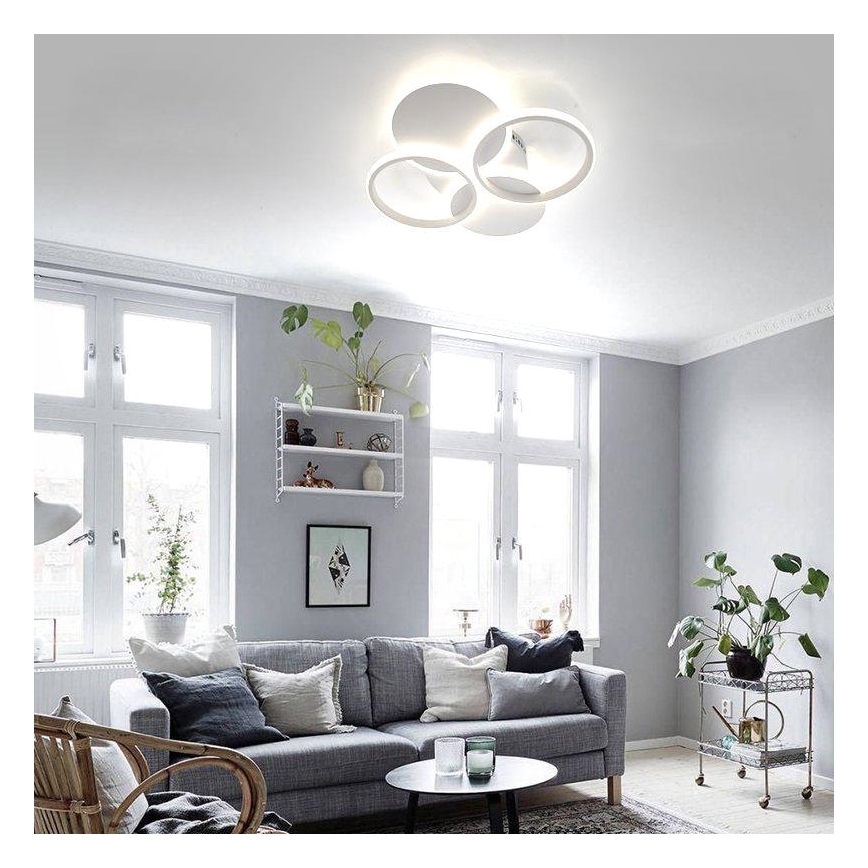 Светодиодный потолочный светильник с регулированием яркости LED/70W/230V 3000-6500K + дистанционное управление