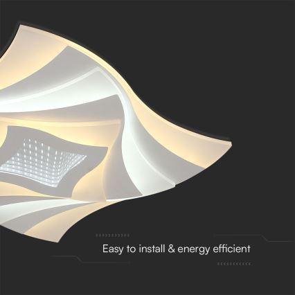 Светодиодный потолочный светильник с регулированием яркости LED/75W/230V 3000-6500K + дистанционное управление