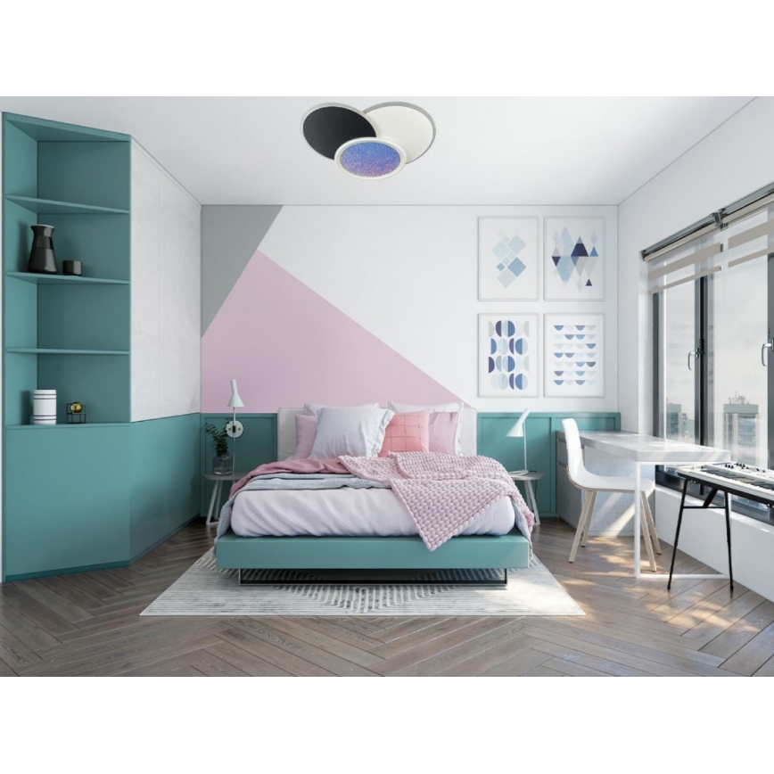 Светодиодный потолочный светильник с регулированием яркости LED/80W/230V 3000-6500K белый + дистанционное управление