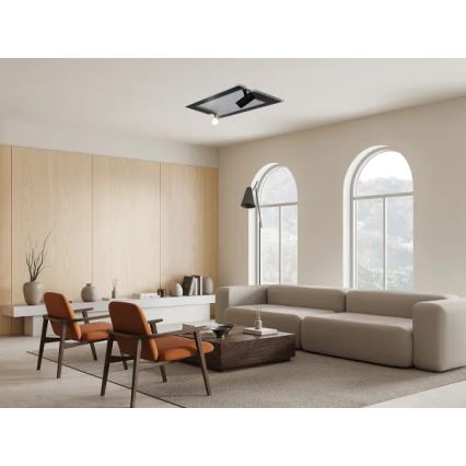 Светодиодный потолочный светильник с регулированием яркости LED/80W/230V 3000-6500K черный + дистанционное управление