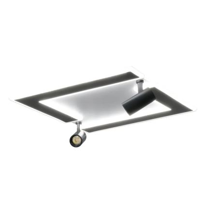 Светодиодный потолочный светильник с регулированием яркости LED/80W/230V 3000-6500K черный + дистанционное управление