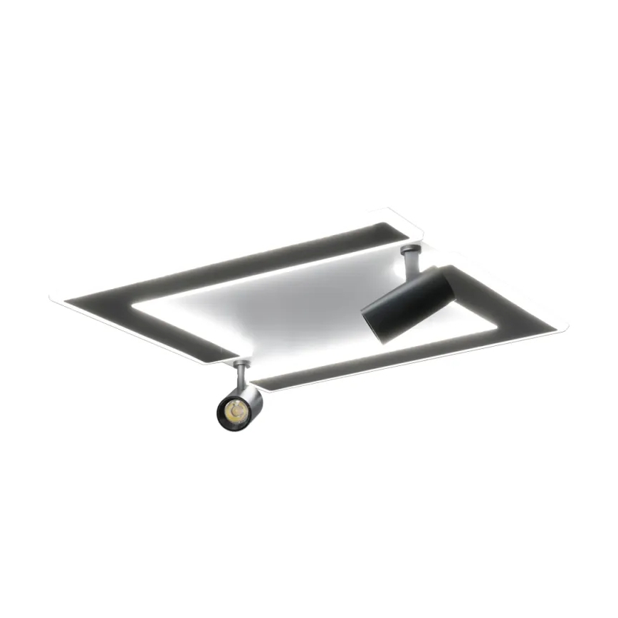 Светодиодный потолочный светильник с регулированием яркости LED/80W/230V 3000-6500K черный + дистанционное управление