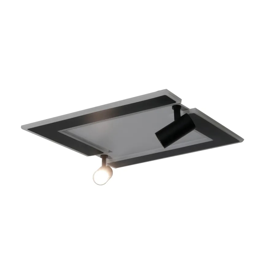 Светодиодный потолочный светильник с регулированием яркости LED/80W/230V 3000-6500K черный + дистанционное управление
