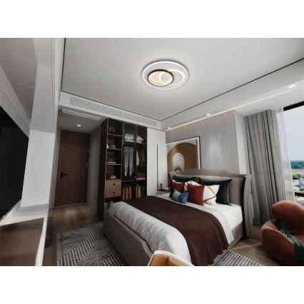 Светодиодный потолочный светильник с регулированием яркости LED/85W/230V 3000-6500K + дистанционное управление