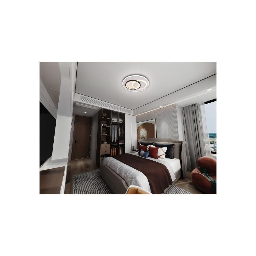 Светодиодный потолочный светильник с регулированием яркости LED/85W/230V 3000-6500K + дистанционное управление