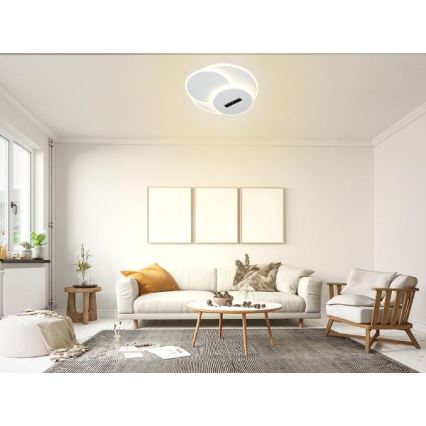 Светодиодный потолочный светильник с регулированием яркости LED/90W/230V 3000-6500K белый + дистанционное управление