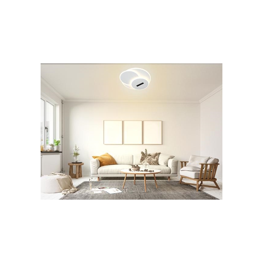 Светодиодный потолочный светильник с регулированием яркости LED/90W/230V 3000-6500K белый + дистанционное управление