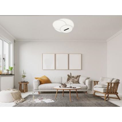 Светодиодный потолочный светильник с регулированием яркости LED/90W/230V 3000-6500K белый + дистанционное управление