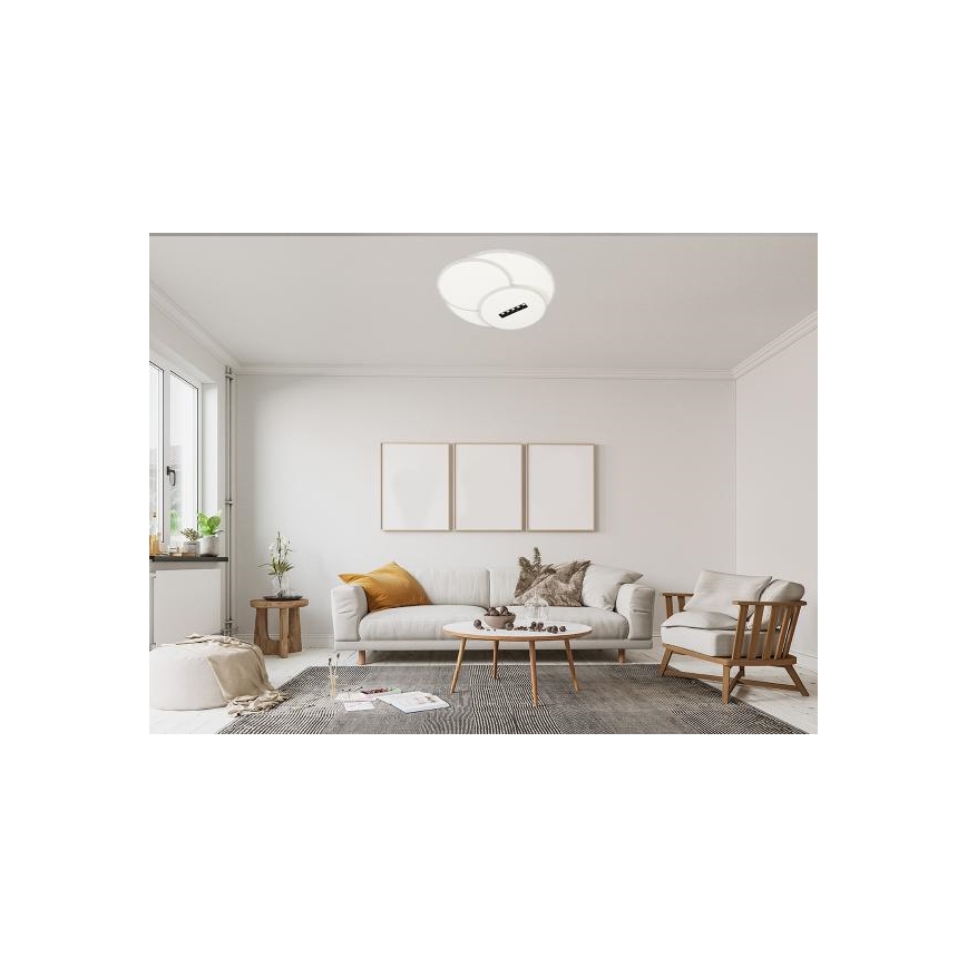Светодиодный потолочный светильник с регулированием яркости LED/90W/230V 3000-6500K белый + дистанционное управление