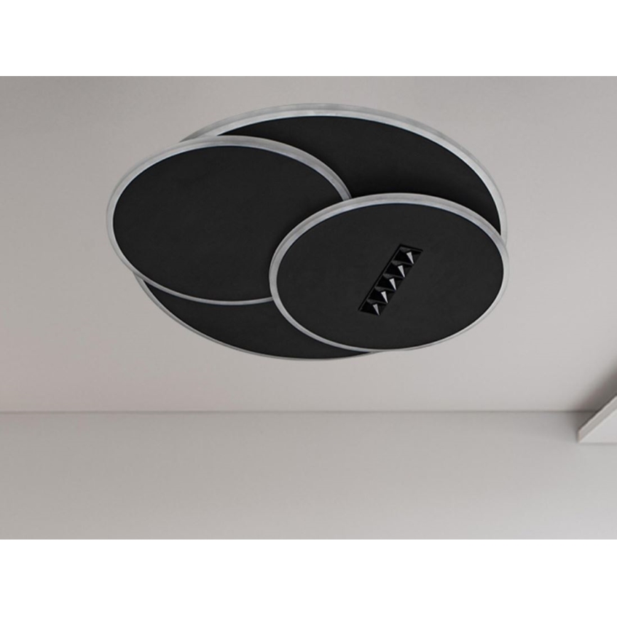 Светодиодный потолочный светильник с регулированием яркости LED/90W/230V 3000-6500K черный + дистанционное управление