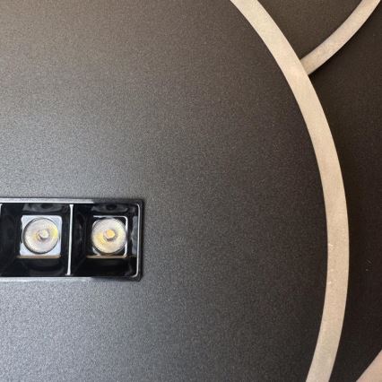 Светодиодный потолочный светильник с регулированием яркости LED/90W/230V 3000-6500K черный + дистанционное управление
