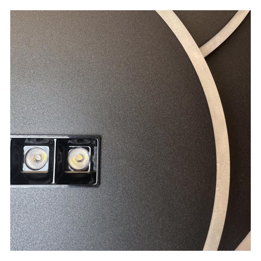 Светодиодный потолочный светильник с регулированием яркости LED/90W/230V 3000-6500K черный + дистанционное управление