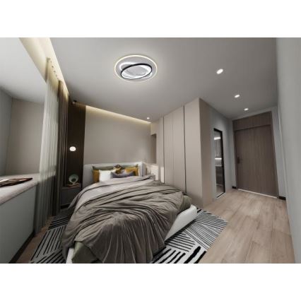 Светодиодный потолочный светильник с регулированием яркости LED/90W/230V 3000-6500K + дистанционное управление