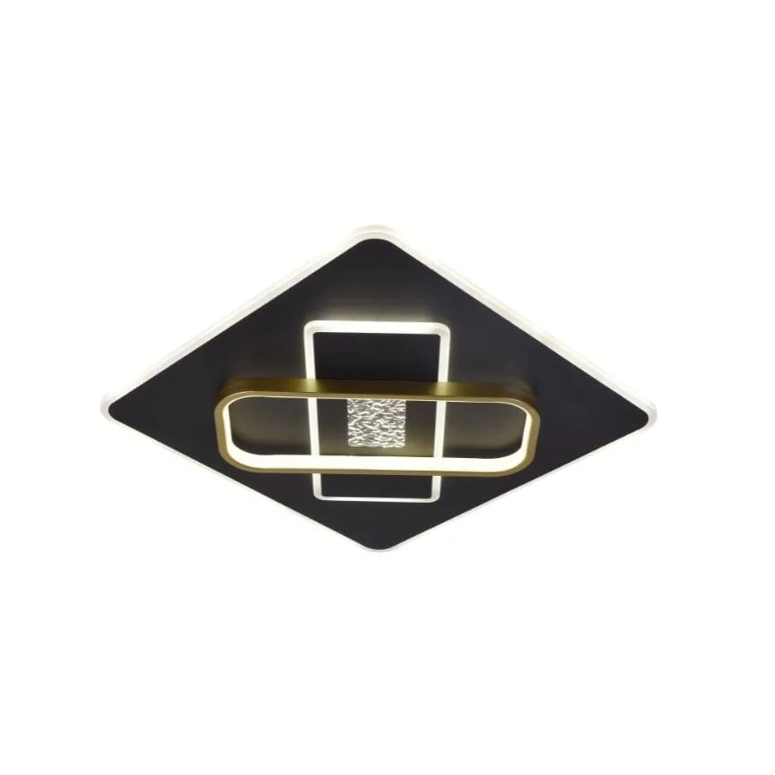 Светодиодный потолочный светильник с регулированием яркости LED/90W/230V 3000-6500K черный + дистанционное управление