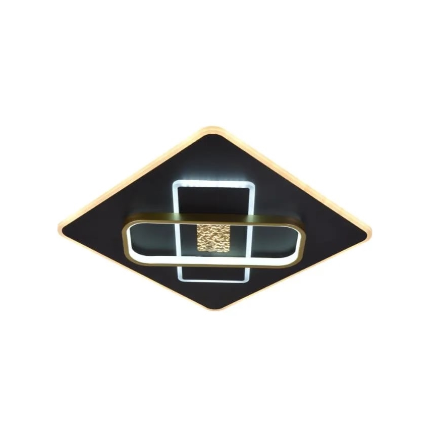 Светодиодный потолочный светильник с регулированием яркости LED/90W/230V 3000-6500K черный + дистанционное управление