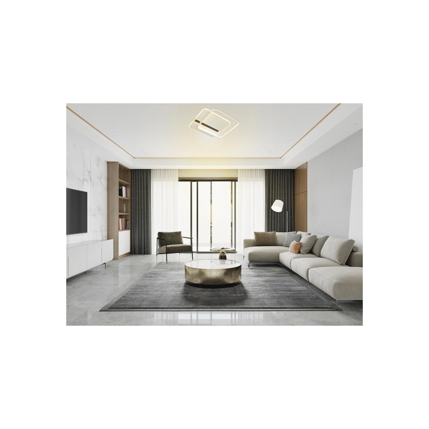 Светодиодный потолочный светильник с регулированием яркости LED/95W/230V 3000-6500K белый + дистанционное управление