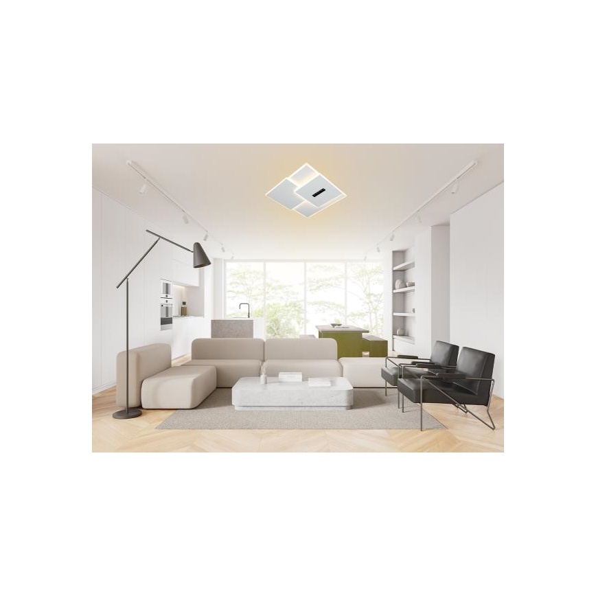 Светодиодный потолочный светильник с регулированием яркости LED/95W/230V 3000-6500K белый + дистанционное управление