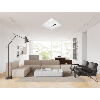 Светодиодный потолочный светильник с регулированием яркости LED/95W/230V 3000-6500K белый + дистанционное управление
