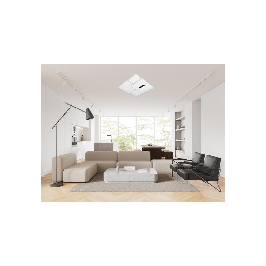 Светодиодный потолочный светильник с регулированием яркости LED/95W/230V 3000-6500K белый + дистанционное управление
