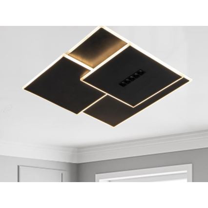 Светодиодный потолочный светильник с регулированием яркости LED/95W/230V 3000-6500K черный + дистанционное управление