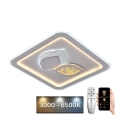 Светодиодный потолочный светильник с регулированием яркости LED/95W/230V 3000-6500K + дистанционное управление