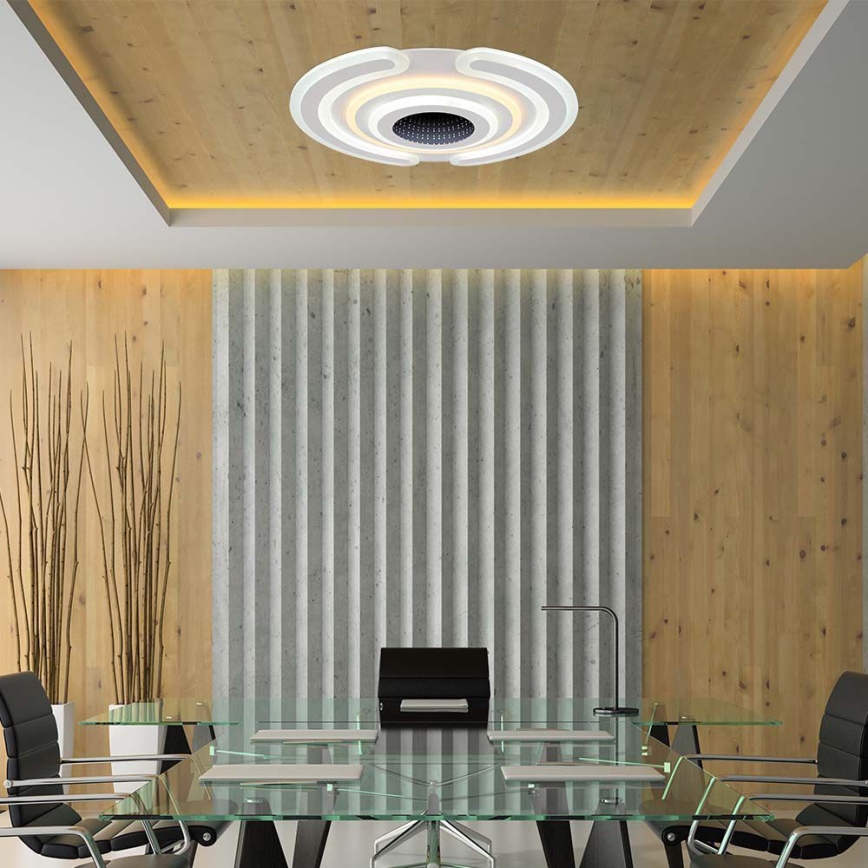 Светодиодный потолочный светильник с регулированием яркости LED/95W/230V 3000-6500K + дистанционное управление