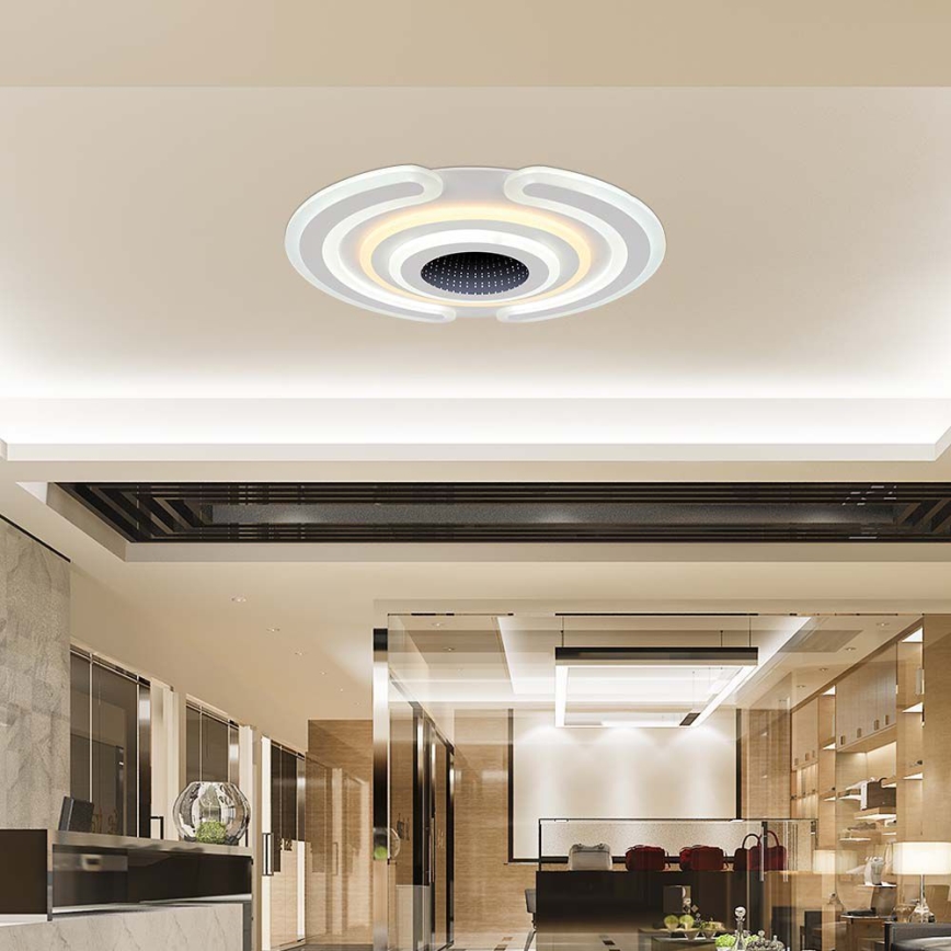 Светодиодный потолочный светильник с регулированием яркости LED/95W/230V 3000-6500K + дистанционное управление