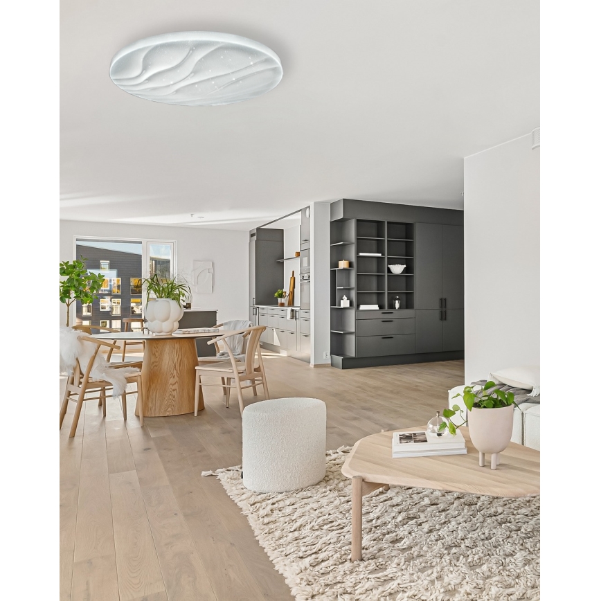 Светодиодный потолочный светильник с регулированием яркости LIKA LED/60W/230V 2700-6500K диаметр 58 см + дистанционное управление