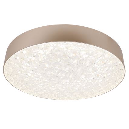 Светодиодный потолочный светильник с регулированием яркости LUXON LED/60W/230V 2800-6500K бежевый + дистанционное управление