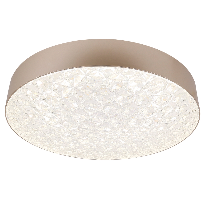 Светодиодный потолочный светильник с регулированием яркости LUXON LED/60W/230V 2800-6500K бежевый + дистанционное управление