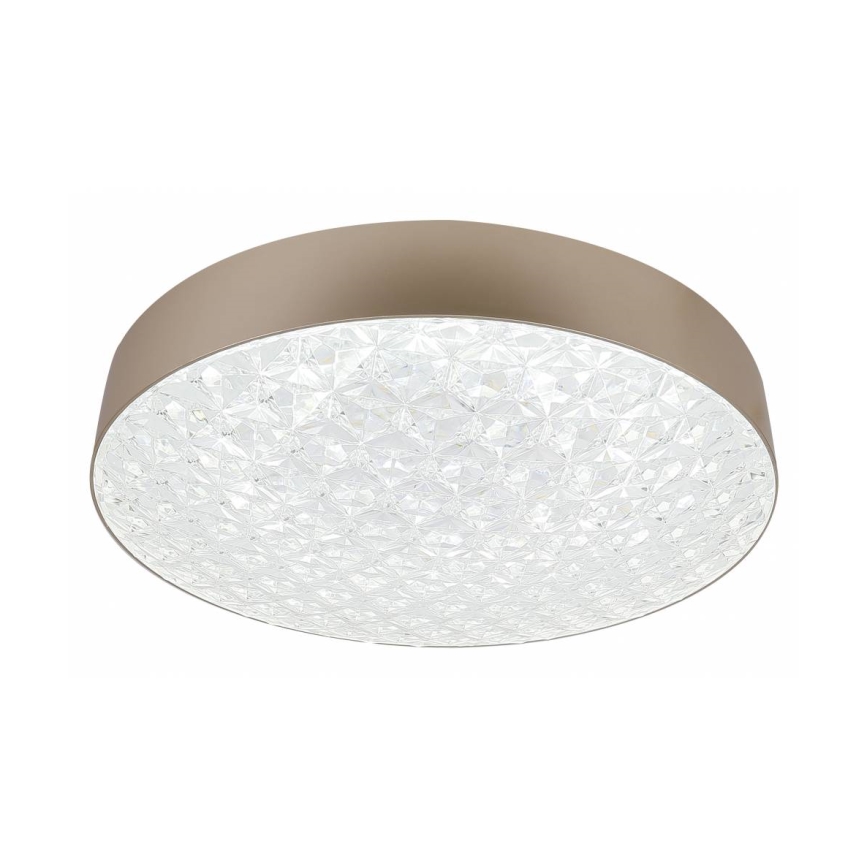 Светодиодный потолочный светильник с регулированием яркости LUXON LED/60W/230V 2800-6500K бежевый + дистанционное управление