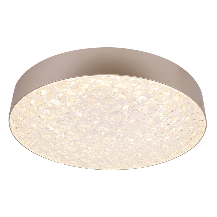 Светодиодный потолочный светильник с регулированием яркости LUXON LED/60W/230V 2800-6500K бежевый + дистанционное управление
