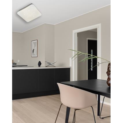 Светодиодный потолочный светильник с регулированием яркости MANA LED/36W/230V 2700-6500K 43x43 см + дистанционное управление
