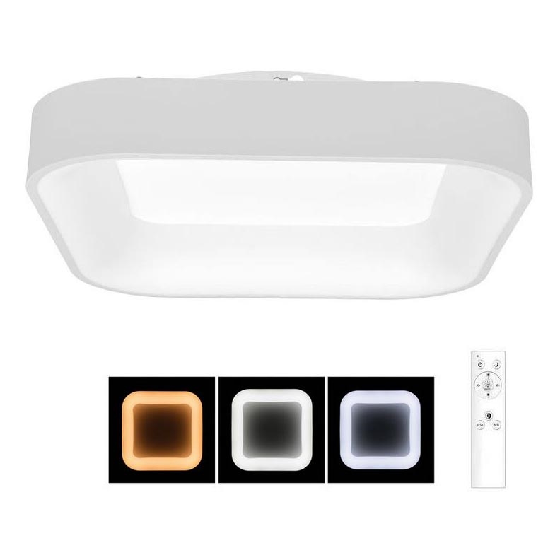 Светодиодный потолочный светильник с регулированием яркости NEST LED/40W/230V 3000-6500K белый + дистанционное управление