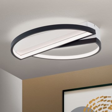 Светодиодный потолочный светильник с регулированием яркости OLGA LED/28W/230V черный/белый