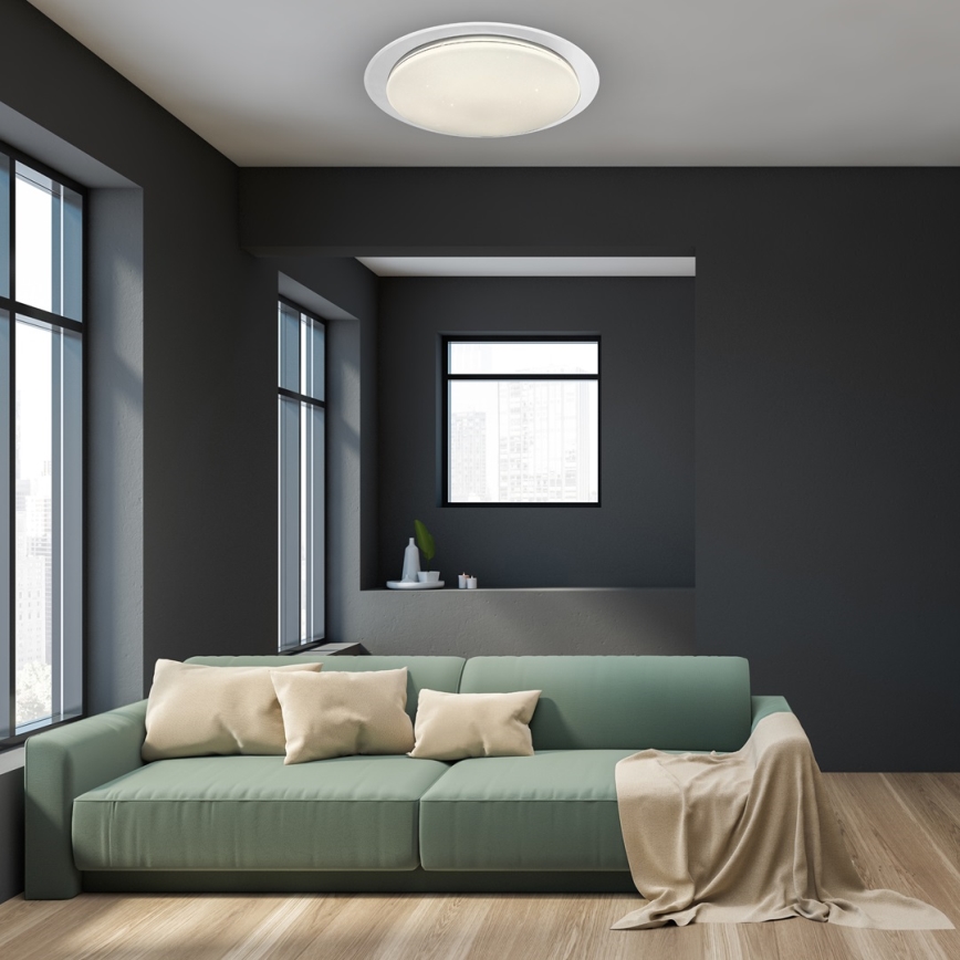 Светодиодный потолочный светильник с регулированием яркости ONTARIO LED/80W/230V 3000-6000K + дистанционное управление