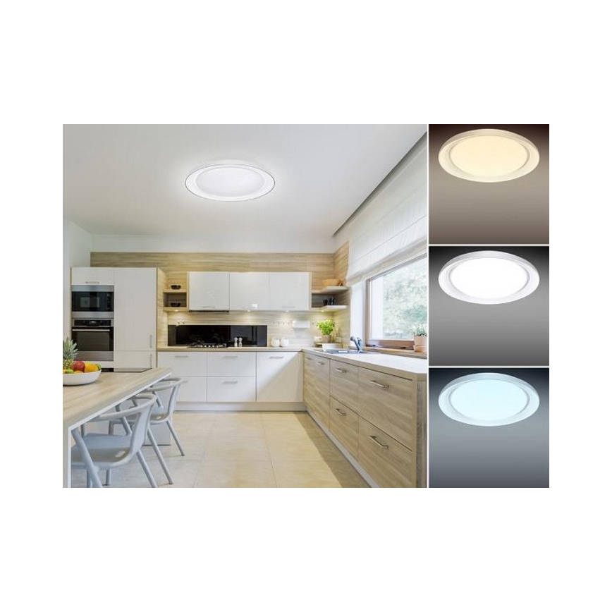 Светодиодный потолочный светильник с регулированием яркости OPAL LED/24W/230V + дистанционное управление