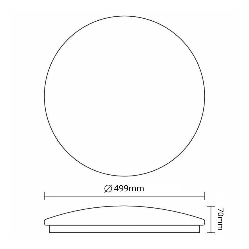 Светодиодный потолочный светильник с регулированием яркости OPAL LED/48W/230V 3000-6500K диаметр 49,9 см + дистанционное управление