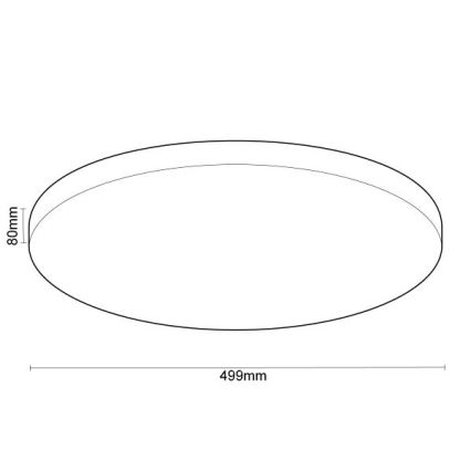 Светодиодный потолочный светильник с регулированием яркости OPAL LED/48W/230V 2700-6500K Wi-Fi Tuya белая + дистанционное управление