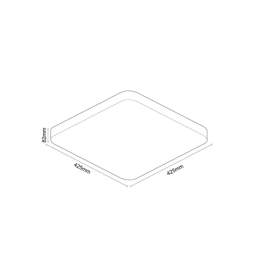 Светодиодный потолочный светильник с регулированием яркости OPAL LED/48W/230V 2700-6500K Wi-Fi Tuya белый + дистанционное управление