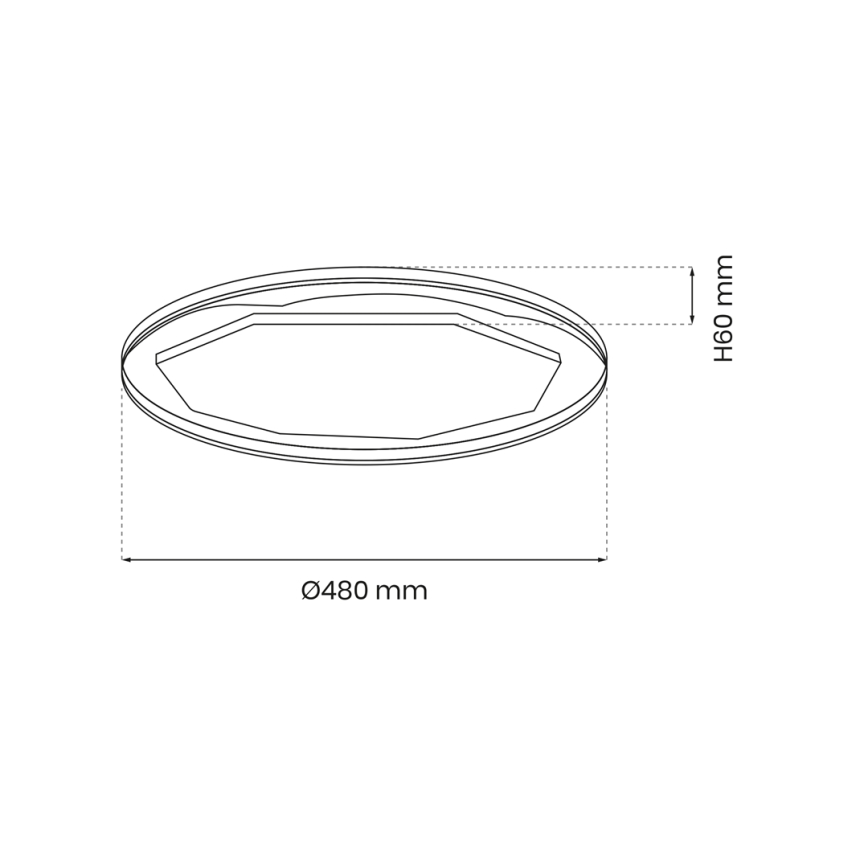 Светодиодный потолочный светильник с регулированием яркости OPTIMA LED/52W/230V 3000-6000K + дистанционное управление