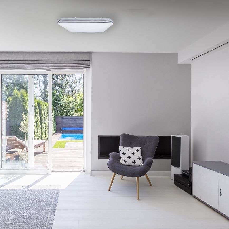 Светодиодный потолочный светильник с регулированием яркости PALERMO LED/72W/230V + дистанционное управление