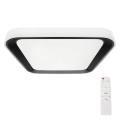 Светодиодный потолочный светильник с регулированием яркости QUADRO LED/38W/230V 3000-6000K белый/черный + дистанционное управление