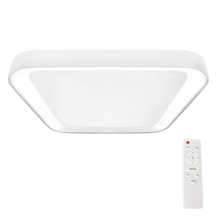 Светодиодный потолочный светильник с регулированием яркости QUADRO LED/38W/230V 3000-6000K белый + дистанционное управление