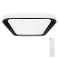 Светодиодный потолочный светильник с регулированием яркости QUADRO LED/66W/230V 3000-6000K белый/черный + дистанционное управление