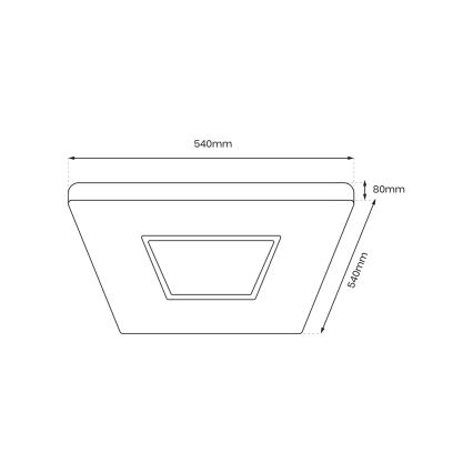 Светодиодный потолочный светильник с регулированием яркости SPARKY LED/65W/230V 3000-6000K + дистанционное управление